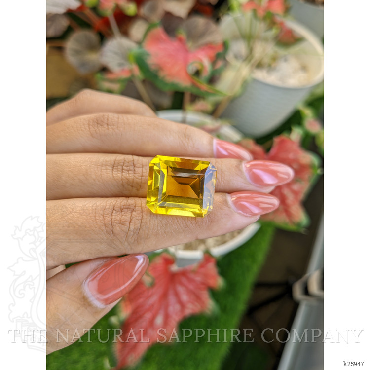 25.47 Ct. Yellowish Orange Citrine from Ceylon (Sri Lanka)