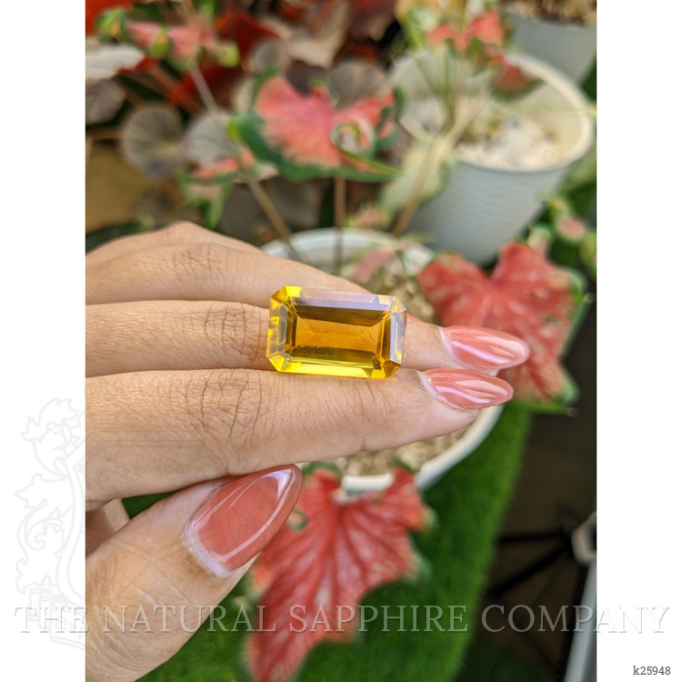20.12 Ct. Yellowish Orange Citrine from Ceylon (Sri Lanka)