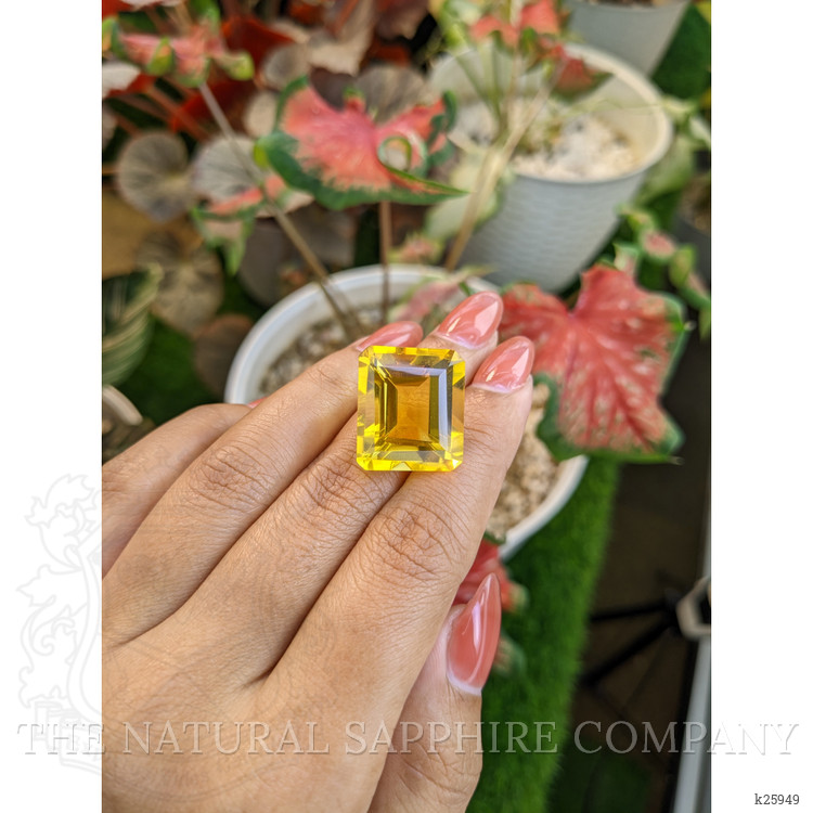 28.78 Ct. Yellow Citrine from Ceylon (Sri Lanka)
