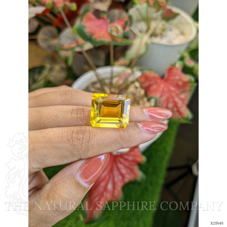 28.78 Ct. Yellow Citrine from Ceylon (Sri Lanka)