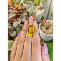 25.77 Ct. Yellowish Orange Citrine from Ceylon (Sri Lanka) Life Style