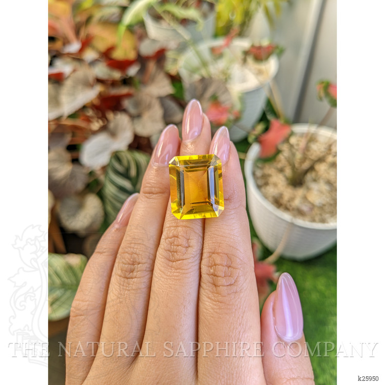 25.77 Ct. Yellowish Orange Citrine from Ceylon (Sri Lanka)