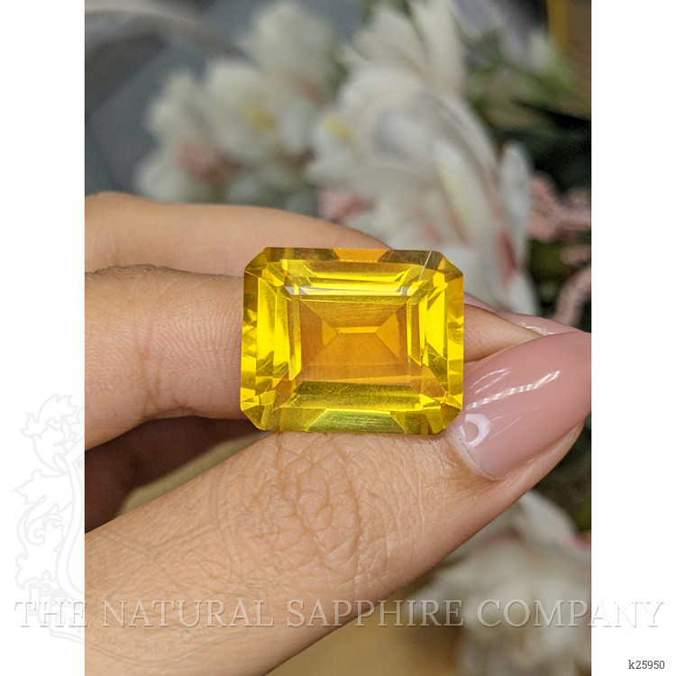 25.77 Ct. Yellowish Orange Citrine from Ceylon (Sri Lanka)