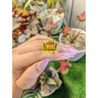 25.77 Ct. Yellowish Orange Citrine from Ceylon (Sri Lanka) Life Style
