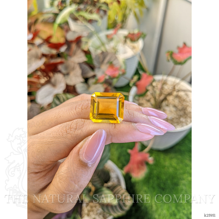 24.73 Ct. Yellow Citrine from Ceylon (Sri Lanka)