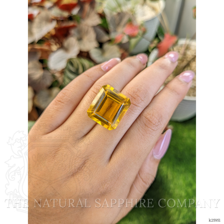 24.73 Ct. Yellow Citrine from Ceylon (Sri Lanka)