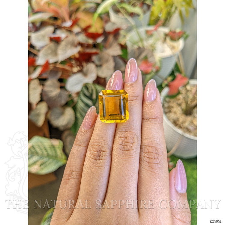24.73 Ct. Yellow Citrine from Ceylon (Sri Lanka)