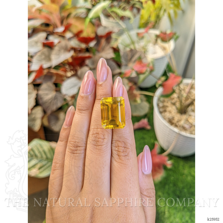 24.75 Ct. Yellow Citrine from Ceylon (Sri Lanka)