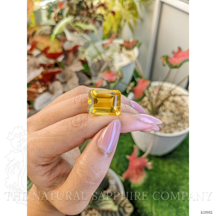 24.75 Ct. Yellow Citrine from Ceylon (Sri Lanka)