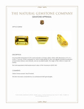 25.94 Ct. Yellow Citrine from Ceylon (Sri Lanka) Appraisal