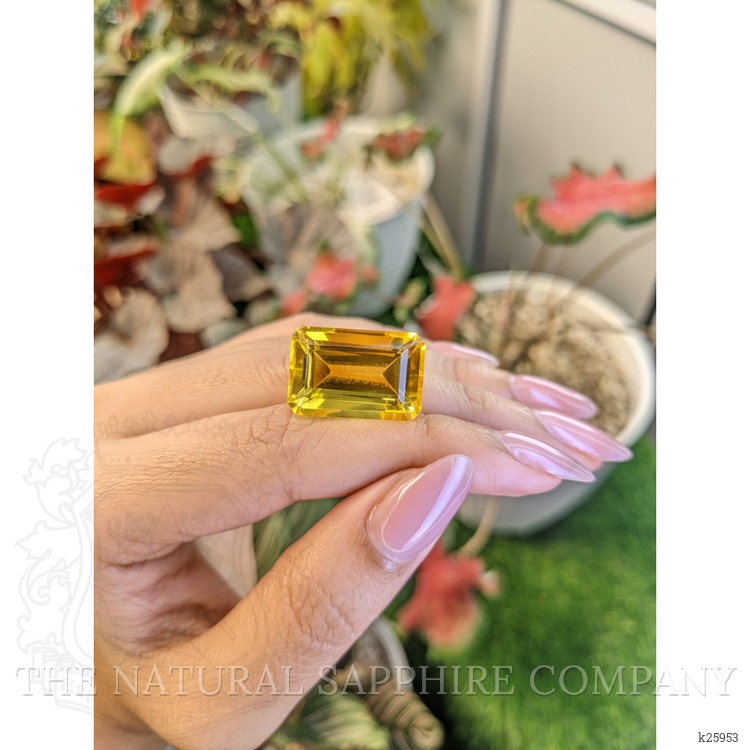 25.94 Ct. Yellow Citrine from Ceylon (Sri Lanka)