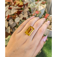 21.48 Ct. Yellowish Orange Citrine from Ceylon (Sri Lanka) Life Style