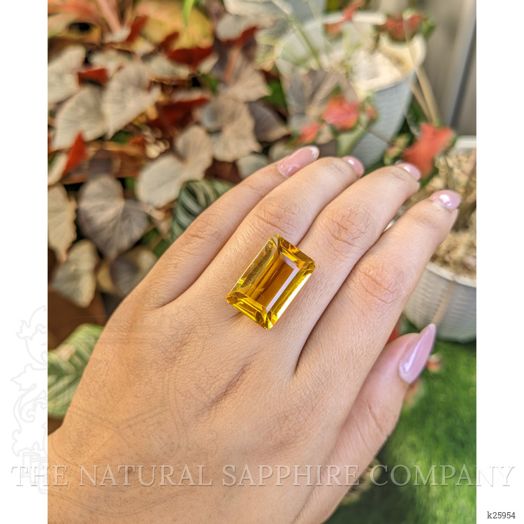 21.48 Ct. Yellowish Orange Citrine from Ceylon (Sri Lanka)