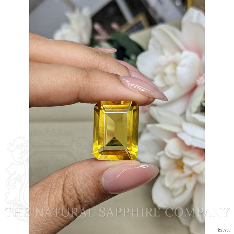 21.43 Ct. Yellow Citrine from Ceylon (Sri Lanka)