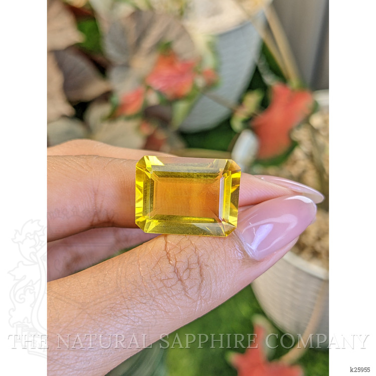 21.43 Ct. Yellow Citrine from Ceylon (Sri Lanka)