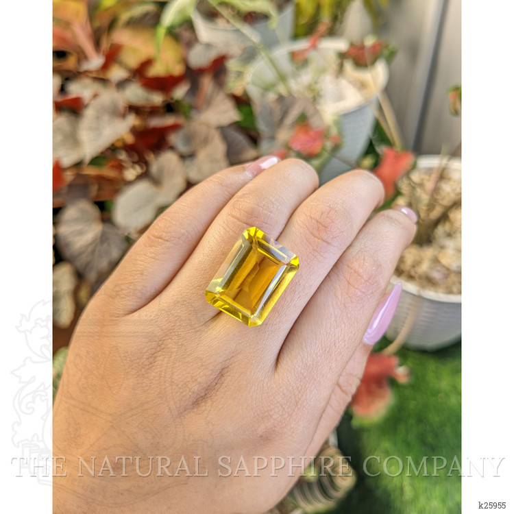 21.43 Ct. Yellow Citrine from Ceylon (Sri Lanka)