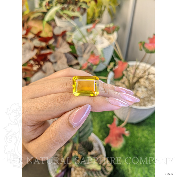 21.43 Ct. Yellow Citrine from Ceylon (Sri Lanka)