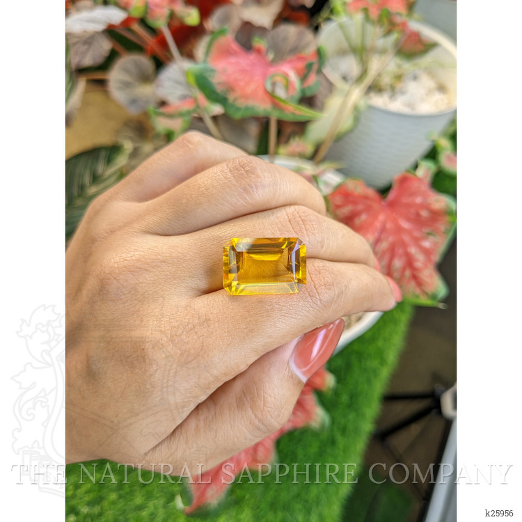 16.98 Ct. Yellowish Orange Citrine from Ceylon (Sri Lanka)