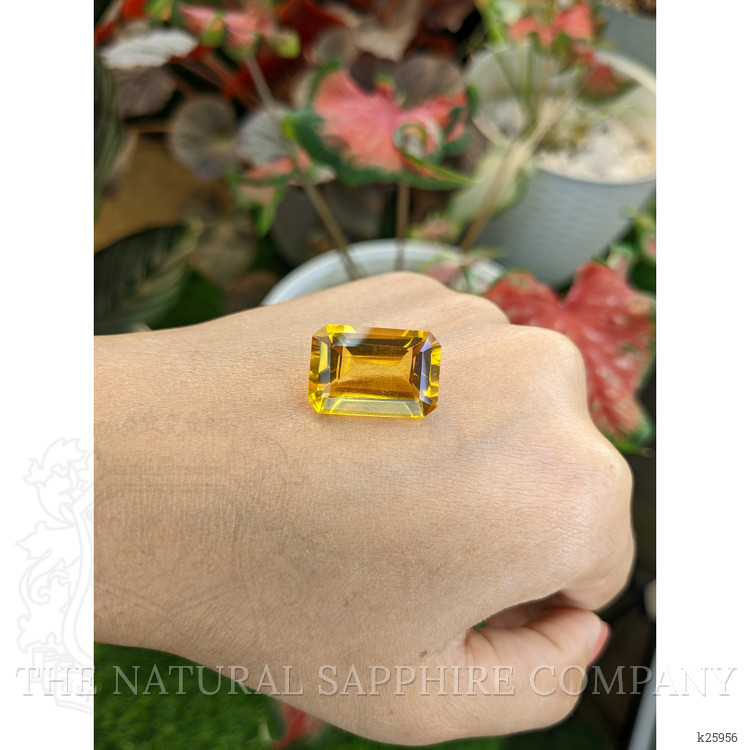 16.98 Ct. Yellowish Orange Citrine from Ceylon (Sri Lanka)