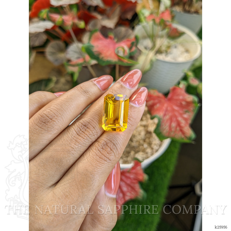 16.98 Ct. Yellowish Orange Citrine from Ceylon (Sri Lanka)