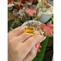 20.63 Ct. Yellowish Orange Citrine from Ceylon (Sri Lanka) Life Style