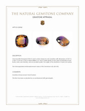 80.23 Ct. Bi Color Ametrine from Ceylon (Sri Lanka) Appraisal