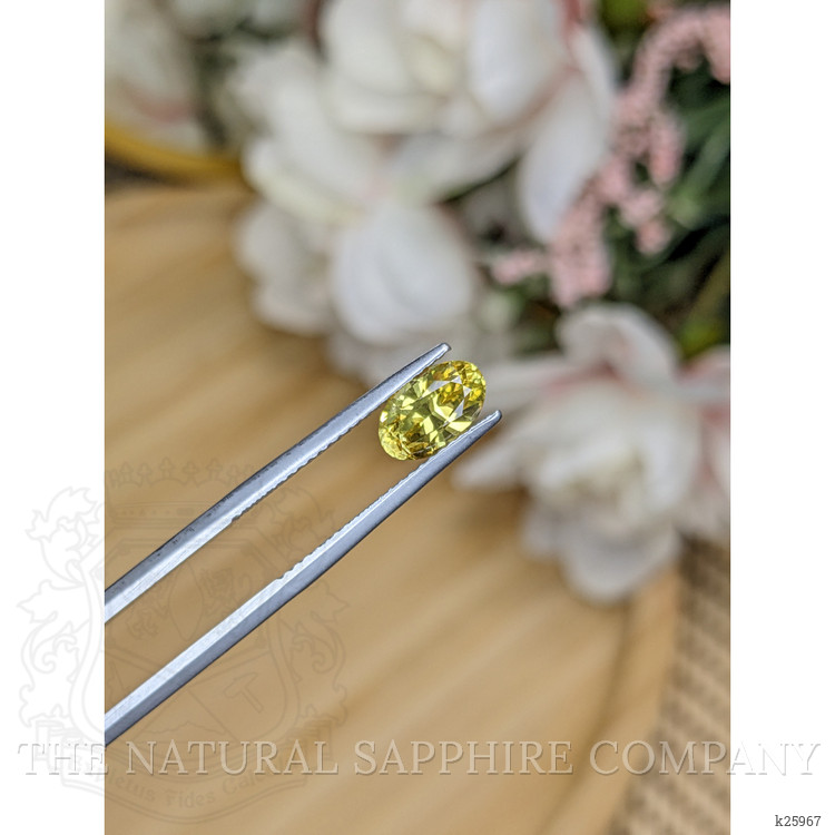 1.56 Ct. Greenish Yellow Chrysoberyl from Ceylon (Sri Lanka)