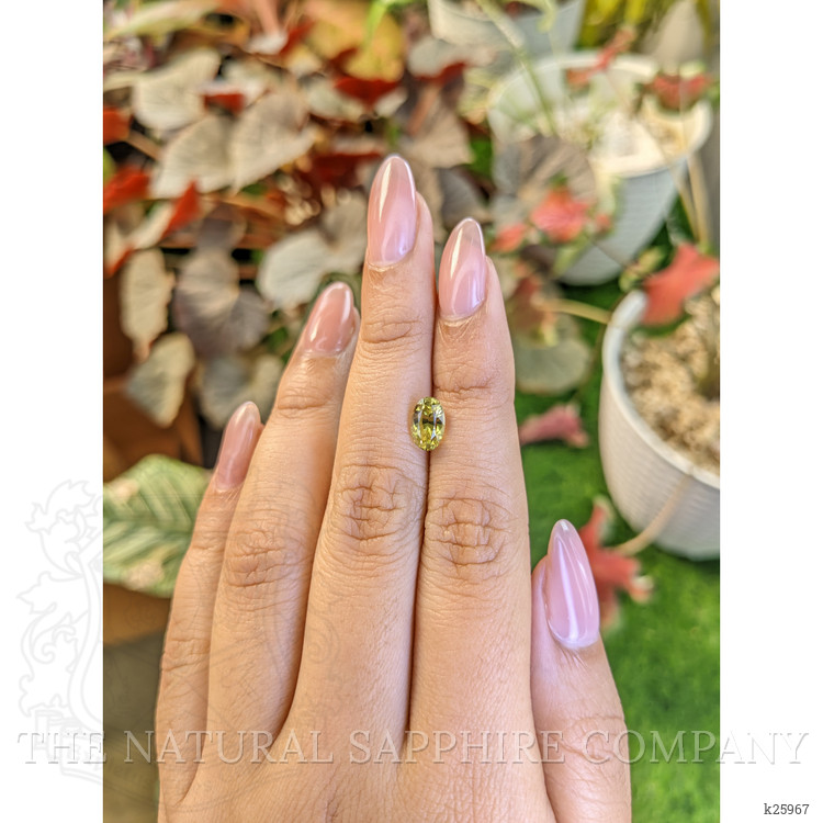 1.56 Ct. Greenish Yellow Chrysoberyl from Ceylon (Sri Lanka)