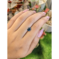 1.21 Ct. Greenish Blue Spinel from Ceylon (Sri Lanka) Life Style