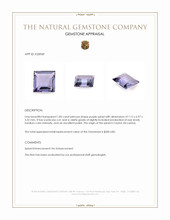 1.83 Ct. Purple Spinel from Ceylon (Sri Lanka) Appraisal