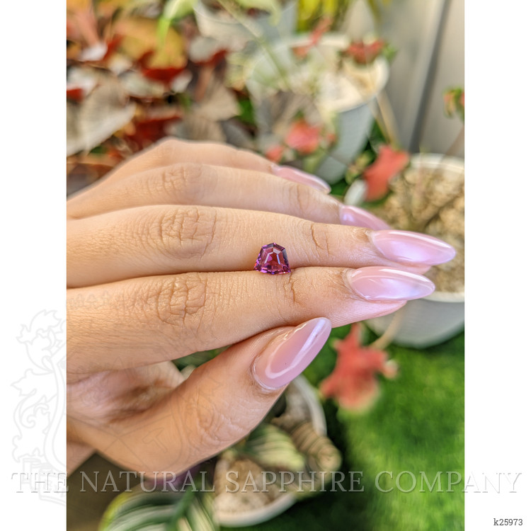 1.25 Ct. Reddish Pink Almandine Garnet from Ceylon (Sri Lanka)