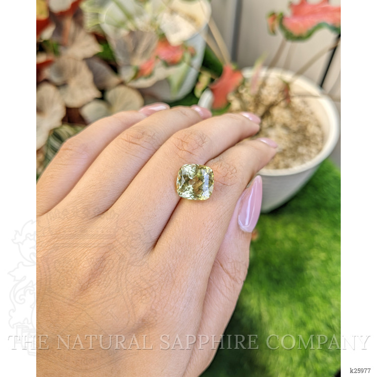 8.30 Ct. Greenish Yellow Chrysoberyl from Ceylon (Sri Lanka)