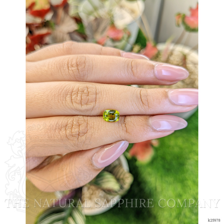 1.48 Ct. Yellowish Green Chrysoberyl from Ceylon (Sri Lanka)