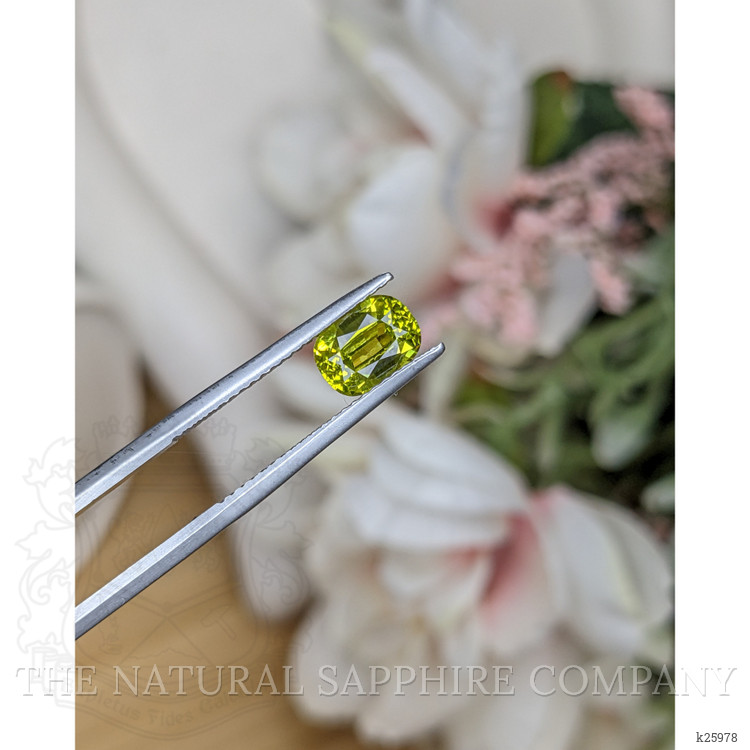 1.48 Ct. Yellowish Green Chrysoberyl from Ceylon (Sri Lanka)