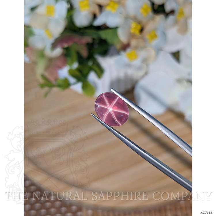 5.46 Ct. Pink Star Rose Quartz from Ceylon (Sri Lanka)