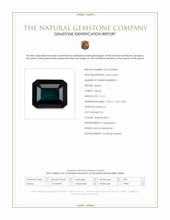 12.12 Ct. Greenish Blue Spinel from Burma (Myanmar) Scan Report