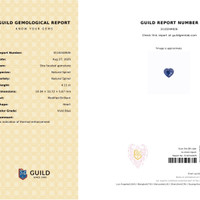 4.11 Ct. Blue Spinel from Burma (Myanmar) Scan Report