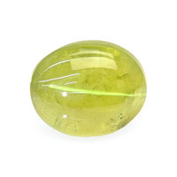 4.24 Ct. Yellowish Green Cabochon Chrysoberyl from Ceylon (Sri Lanka) Video