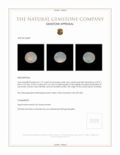 1.51 Ct. Cabochon Crystal/Jelly Opal from Australia Appraisal