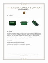 0.54 Ct. Tsavorite Garnet Appraisal