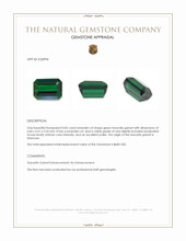 0.82 Ct. Tsavorite Garnet Appraisal