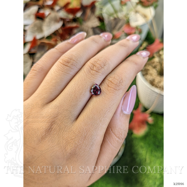 1.45 Ct. Purplish Red Rhodolite Garnet from Ceylon (Sri Lanka)