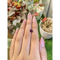 1.45 Ct. Purplish Red Rhodolite Garnet from Ceylon (Sri Lanka) Life Style