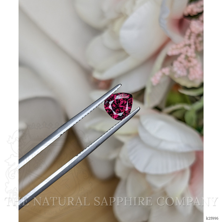 1.45 Ct. Purplish Red Rhodolite Garnet from Ceylon (Sri Lanka)
