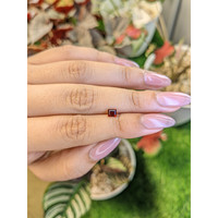 0.46 Ct. Red Rhodolite Garnet from Ceylon (Sri Lanka) Life Style
