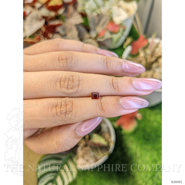 0.46 Ct. Red Rhodolite Garnet from Ceylon (Sri Lanka)