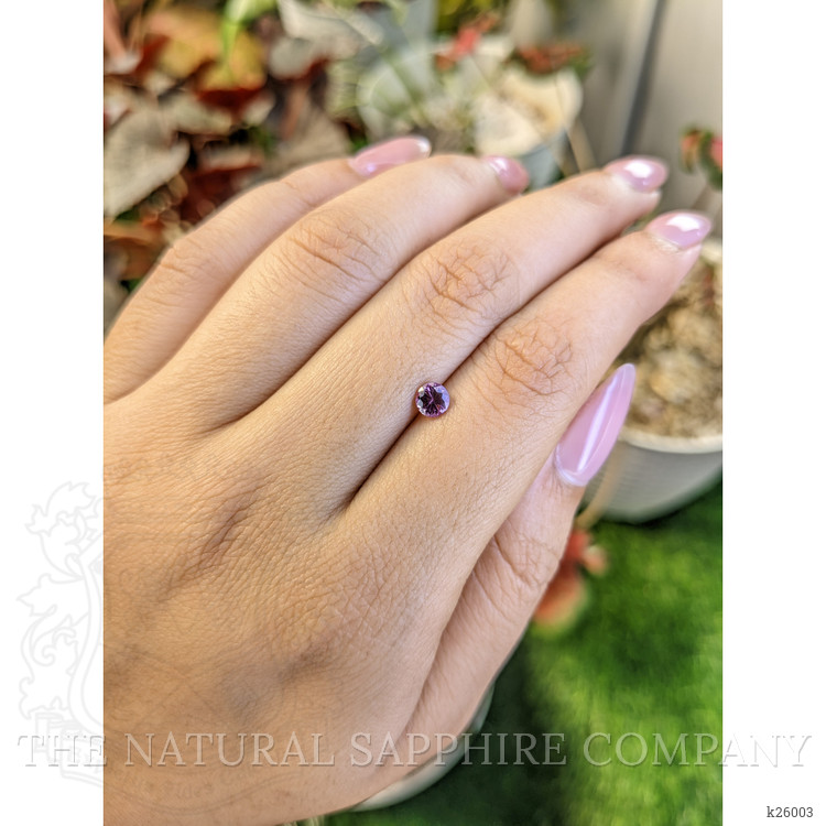 0.49 Ct. Pinkish Purple Rhodolite Garnet from Ceylon (Sri Lanka)