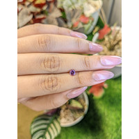 0.49 Ct. Pinkish Purple Rhodolite Garnet from Ceylon (Sri Lanka) Life Style