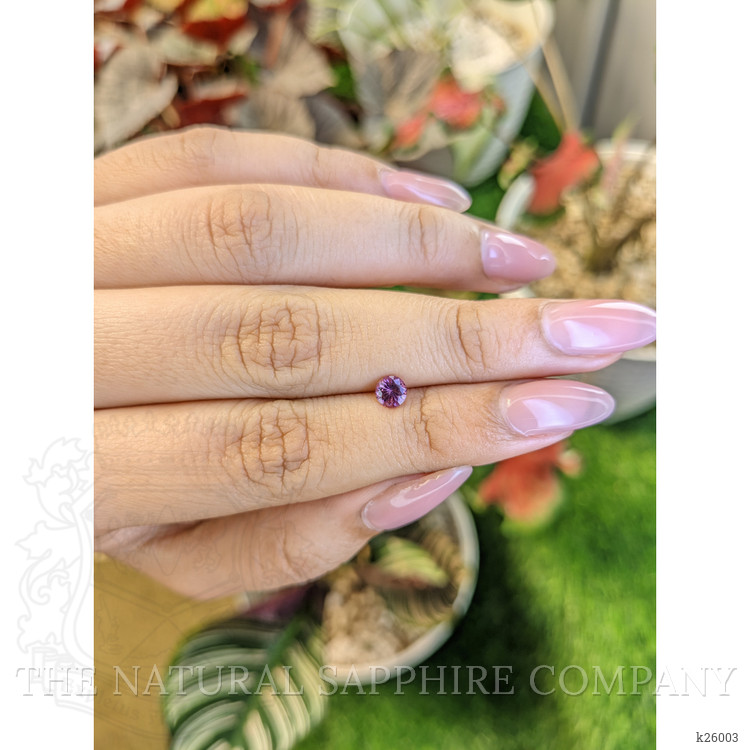 0.49 Ct. Pinkish Purple Rhodolite Garnet from Ceylon (Sri Lanka)