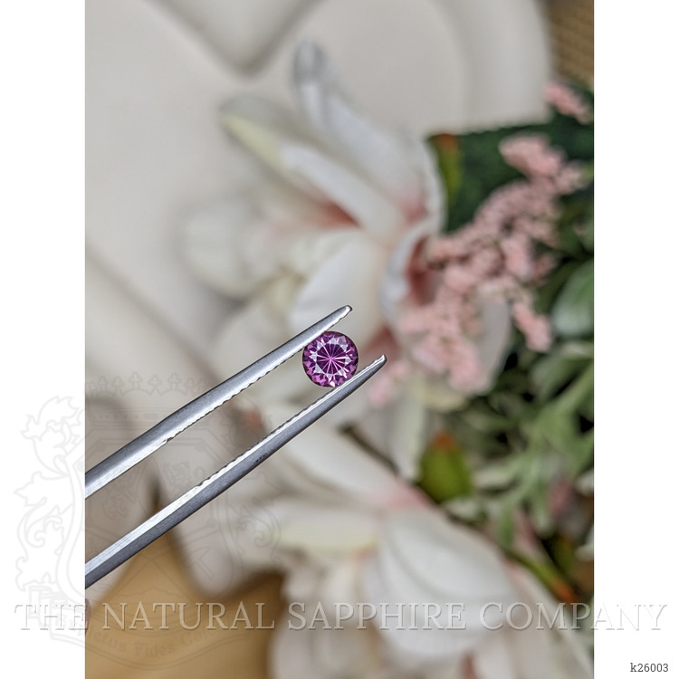 0.49 Ct. Pinkish Purple Rhodolite Garnet from Ceylon (Sri Lanka)